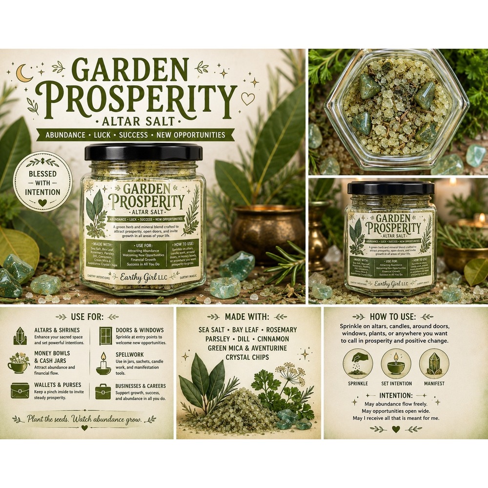 Garden Prosperity Altar Salt